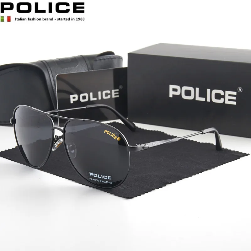 

POLICE Light Weight TR90 Men Sun Glasses Women Classic Square Polarized Sunglasses For Male High Quality Driving Eyewear UV400