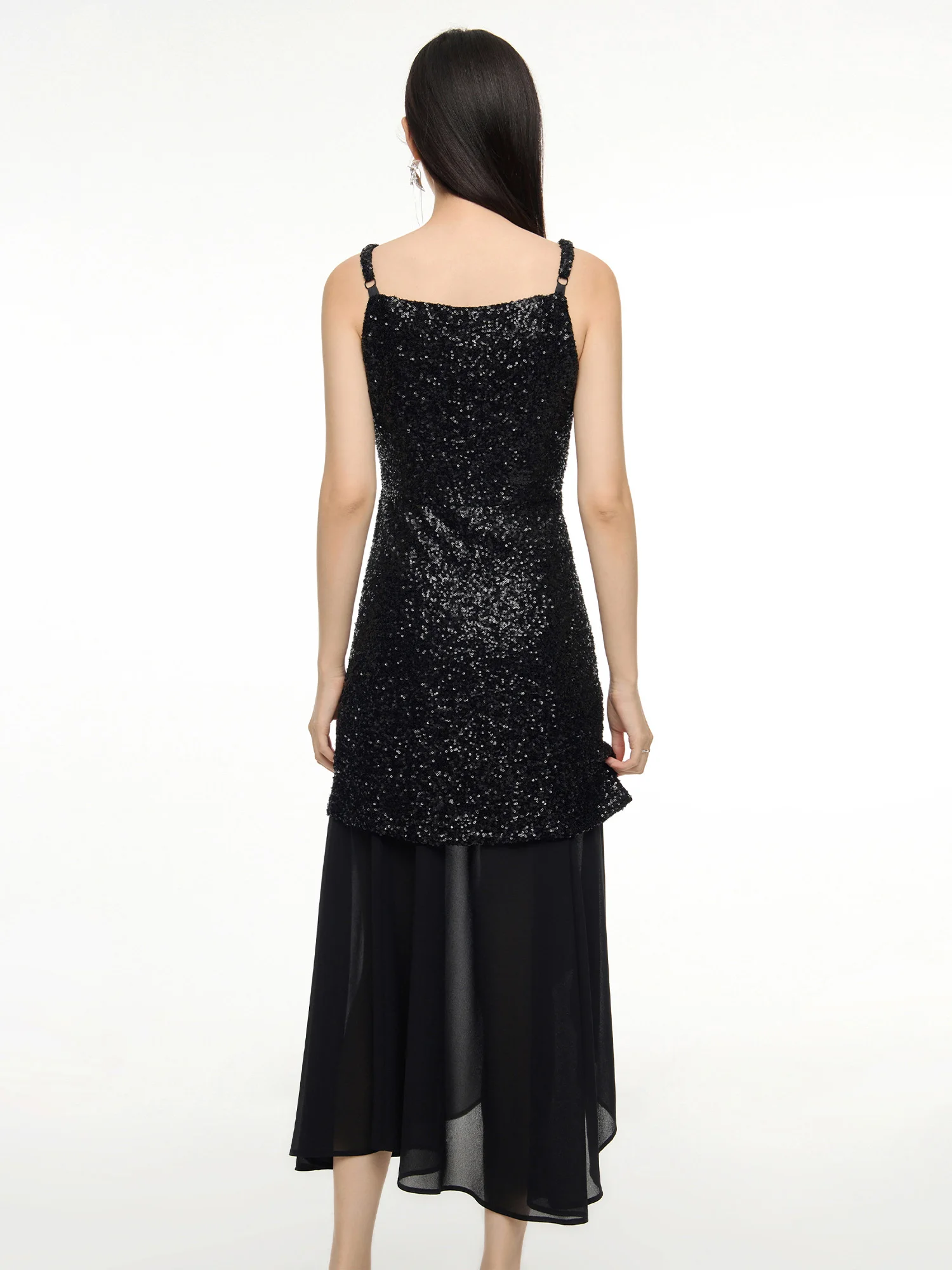 Женские юбки DUSHU черные из полиэстера