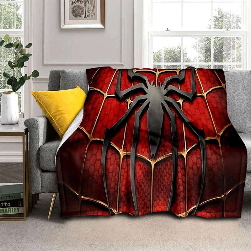 Новинка 2025 года мягкое плюшевое одеяло с изображением Человека-паука и