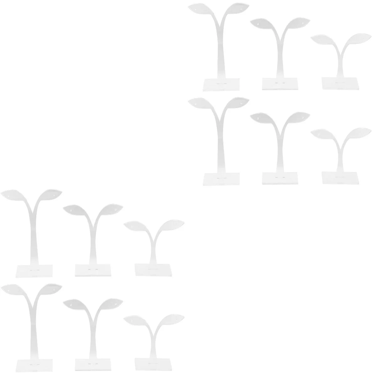 

Розничная продажа, держатель для браслета, подставка для сережек, подставка для сережек-гвоздиков в форме листа, акриловые ювелирные изделия, монитор