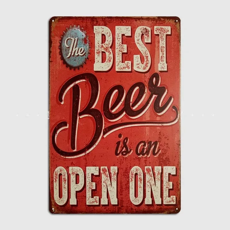 ERLOOD Лучшее пиво винтажный смешной домашний декор жестяной знак Ретро