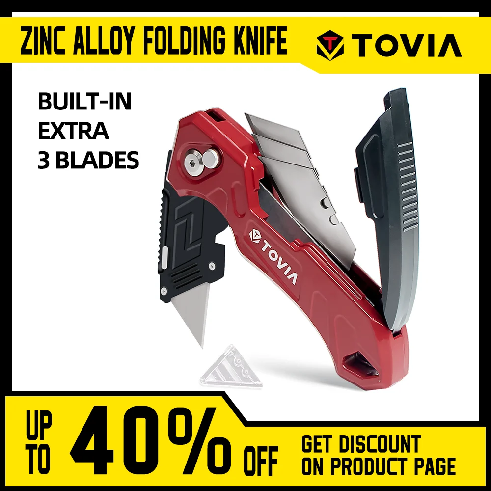 Складной универсальный нож TOVIA сверхмощный искусственный из нержавеющей стали с