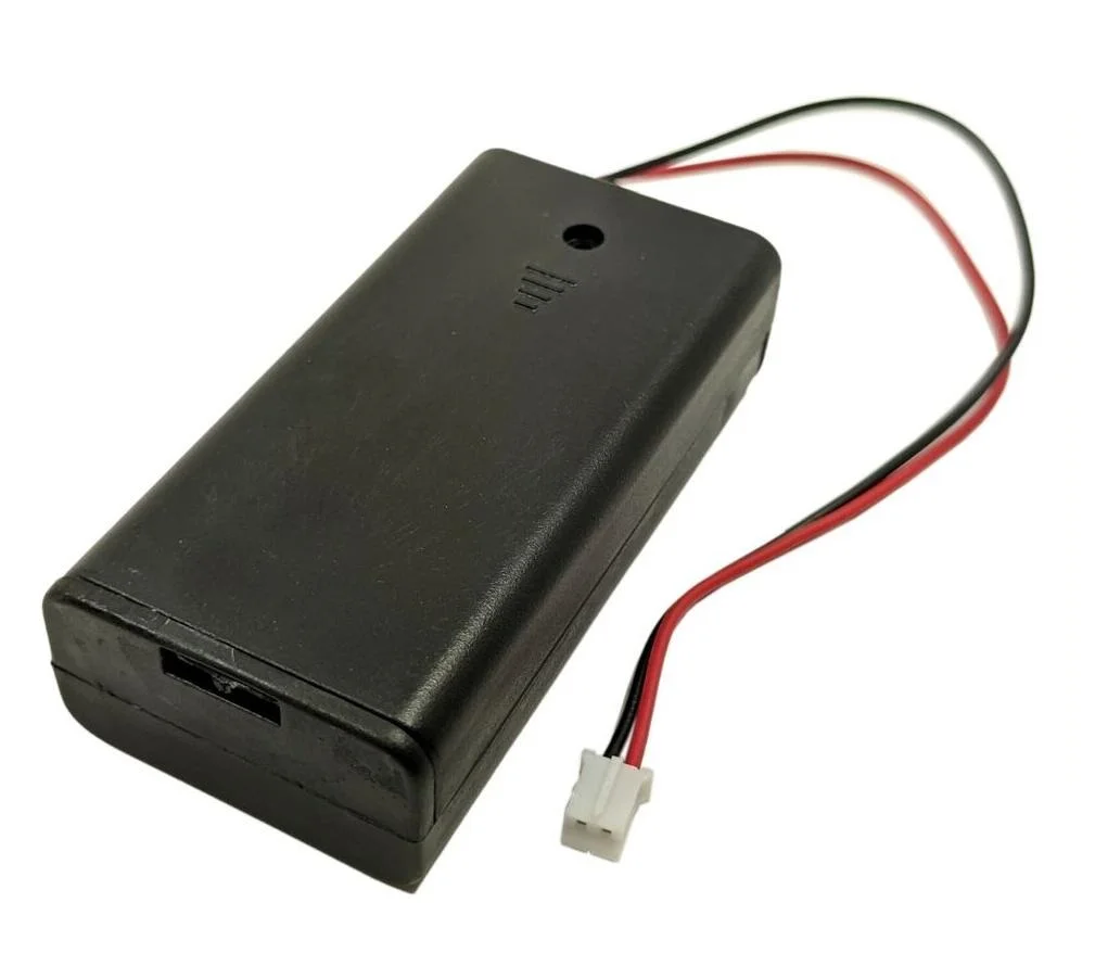 50 шт./партия коробка-держатель для батарей 2 AA с разъемом PH2.0 JST