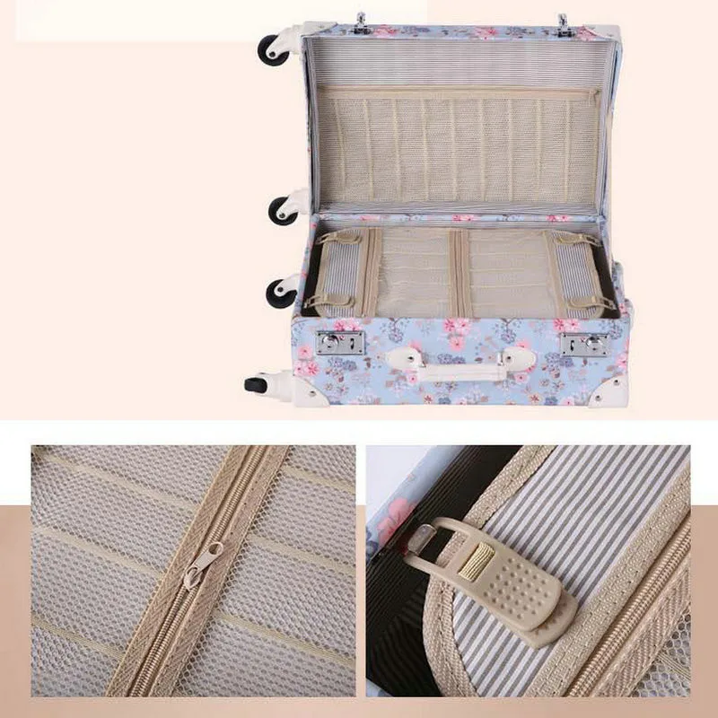 Рисунок 6 - Женский чехол на колесиках с цветочным рисунком