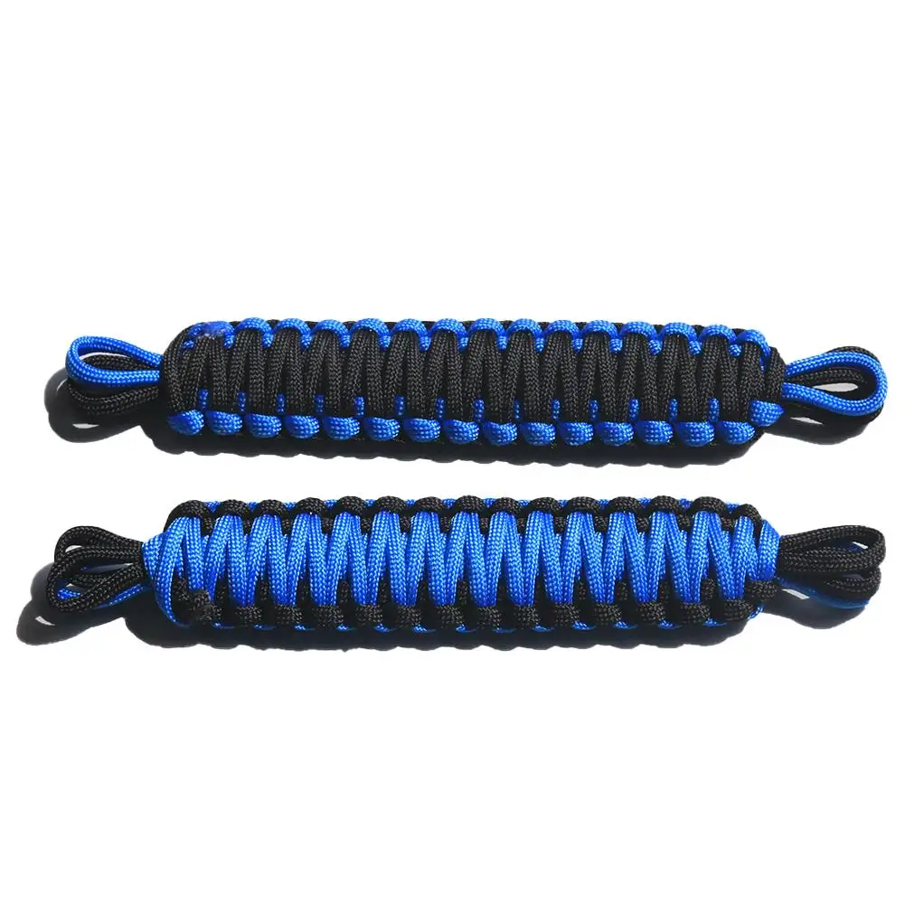 

2pcs Black &blue Car Door Adjustable Replacement Door Check Straps Limit Strap Bandage Rope Nylon&Polyester Fabrics Durable