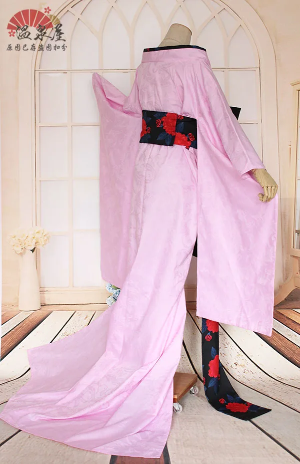 Женское кимоно из аниме ичихара Розовое Кимоно для косплея |