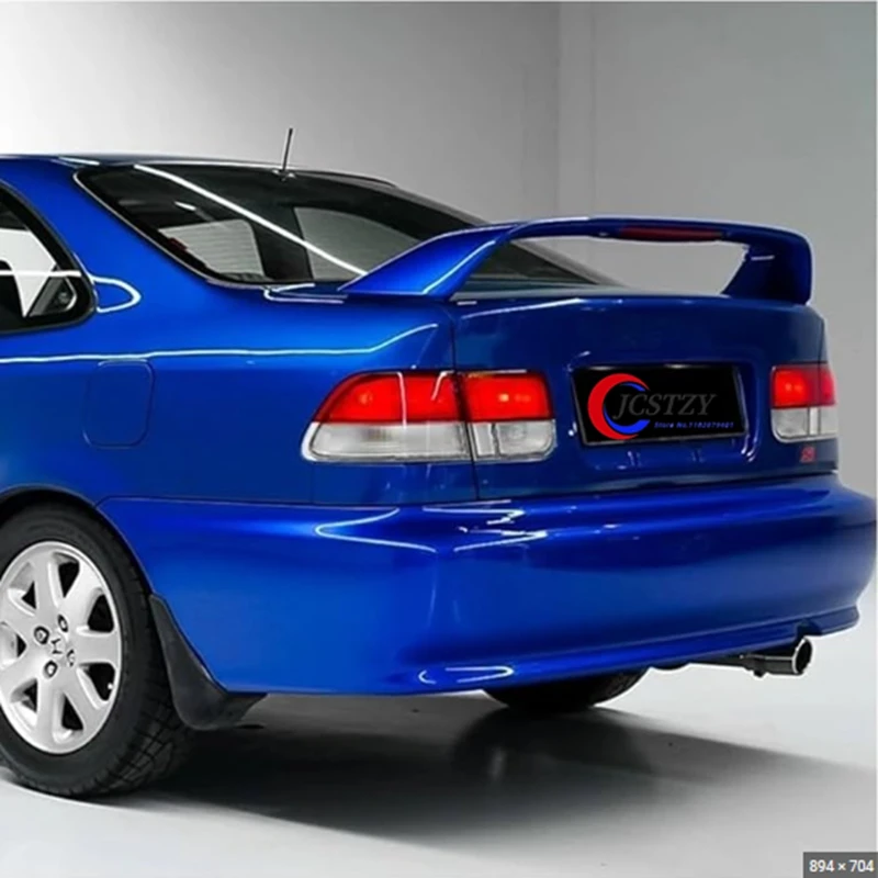 

Спойлер для губ багажника, АБС-пластик, черная задняя крышка автомобиля, крылья, тюнинг, комплект кузова, аксессуары для Honda Civic EK3 1996-2000