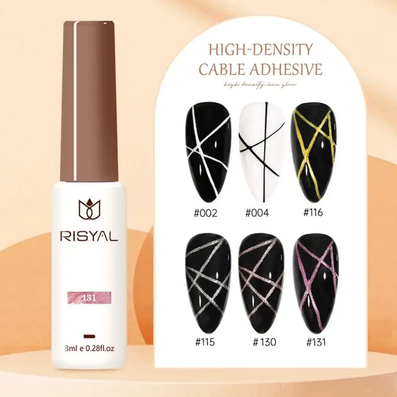 

6 Colors 8ml Nail Gel Polish Semi Permanent Varnish Base Top Coat UV Black White Varnish Soak Off Nail Art Nails Accessories New