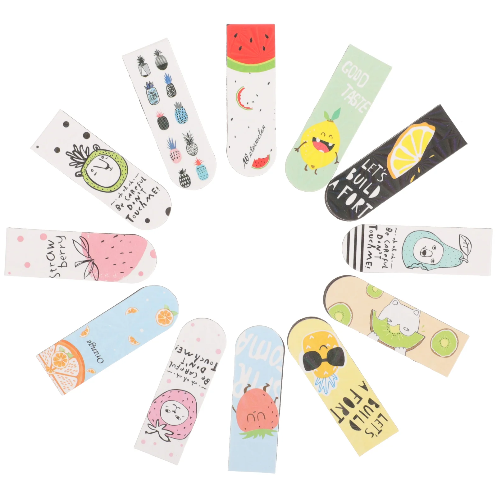 

12 Pcs Bookmarks Teens Magnetic Page Marker Markers Reading Women Bookend Clips