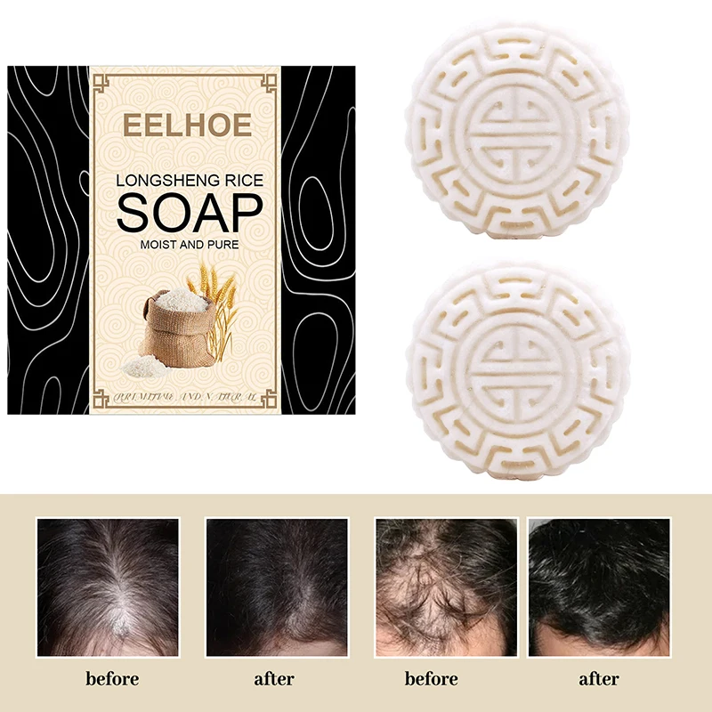 

Rice Water Shampoo Soap Regrow Shampoos Bar Moisturizing Anti Hair Loss Solid Hair Growth Shampoo Bar Hair Shampooings
