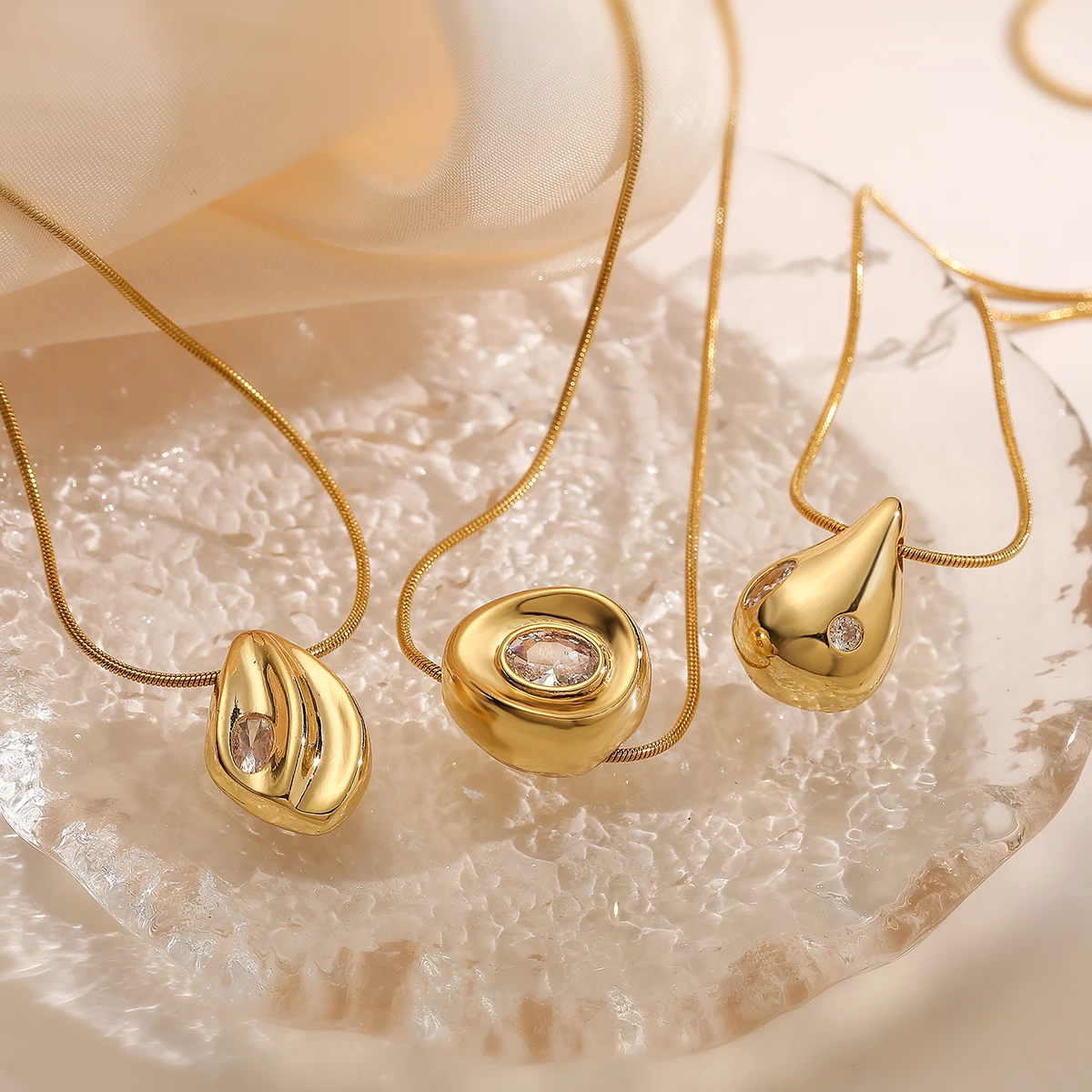 Модные ювелирные изделия Mafisar из нержавеющей стали золотого цвета не выцветающие