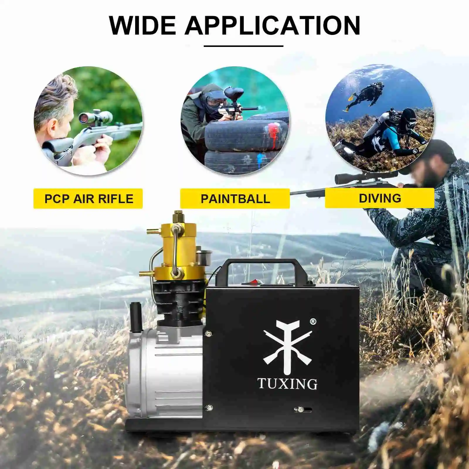 Воздушный компрессор TUXING TXES022 300Bar PCP