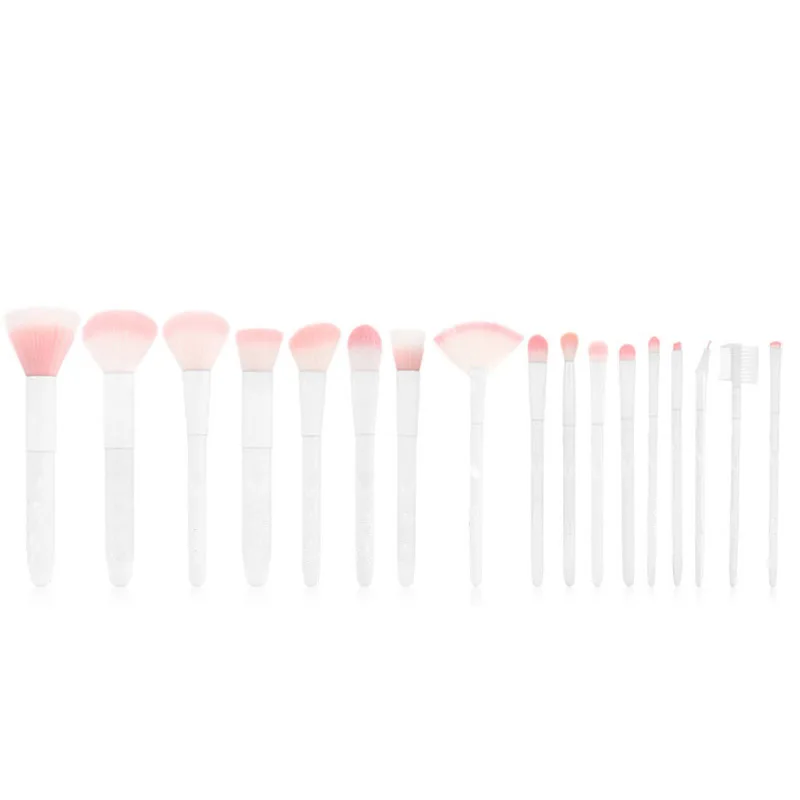 

17Pcs Makeup Brushes Tool White Color Cosmetic Brush Set Powder Eyeshadow C Facial Foundation Cosmetic Makeup Brush Kit