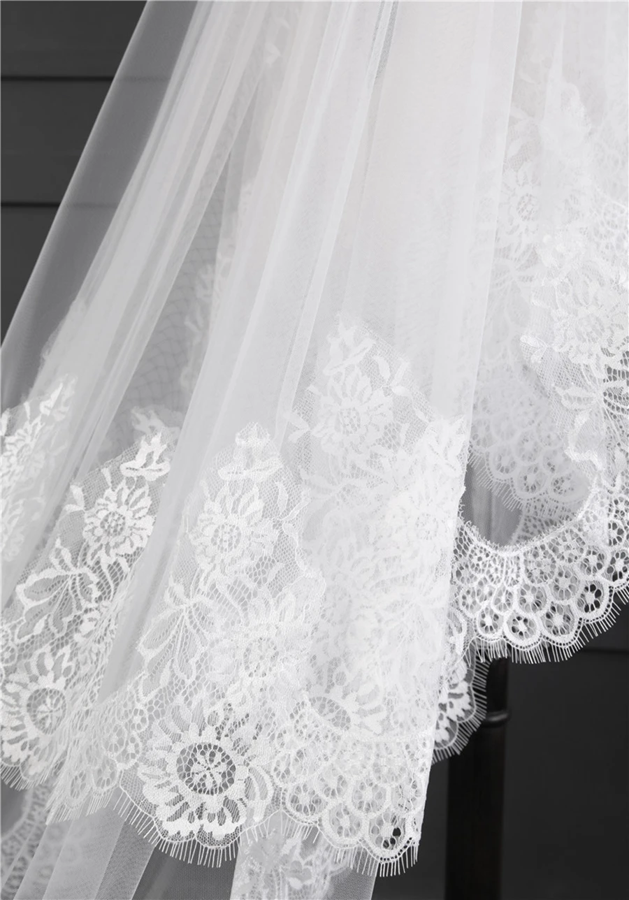 Оптовая продажа свадебная фата цвета слоновой кости velo welon свадебные аксессуары