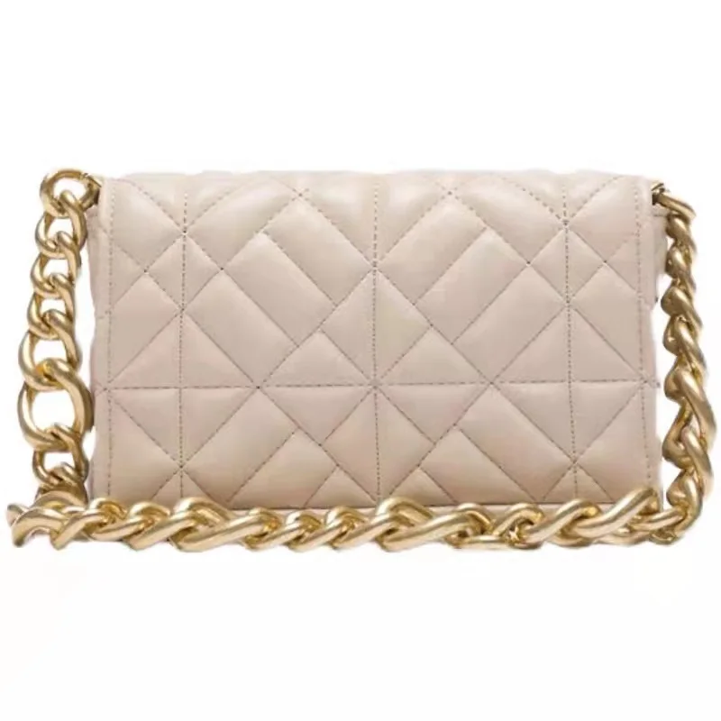 Women Clutch Bags Ladies Hand Bag Branded ZA Women Shoulder Bags Thick Chain Quilted Shoulder Purses And Handbag