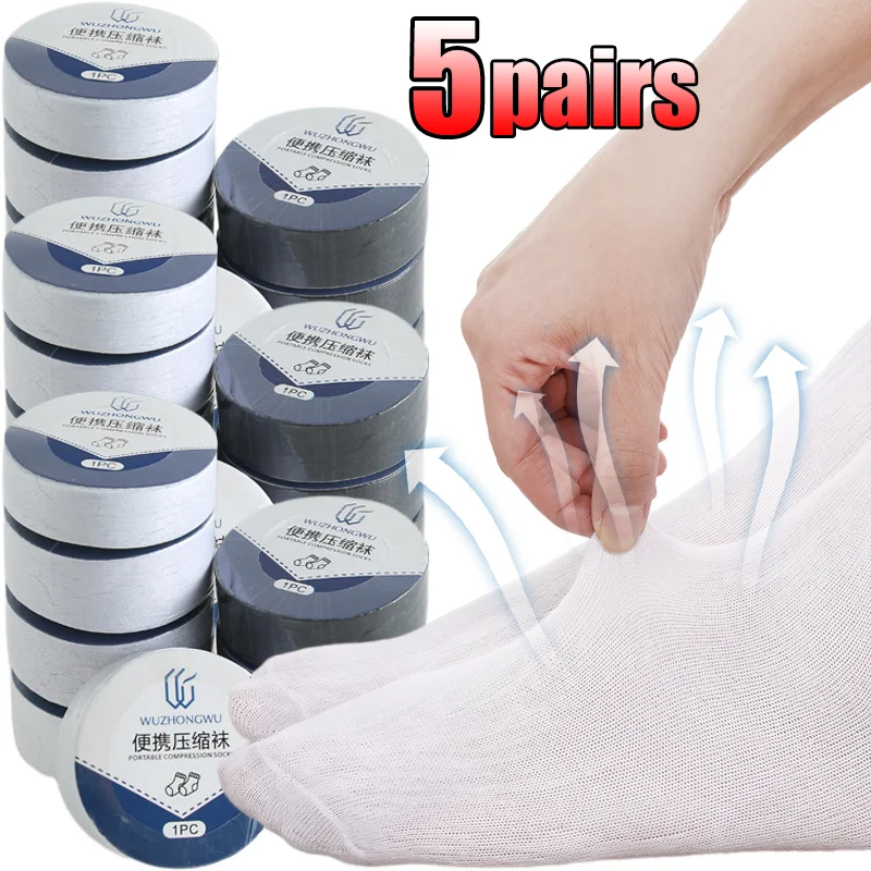 Disposable Travel Items Socks Men's Women's Washable Compression Socks Portable Breathable Cotton Socks for Business Trips