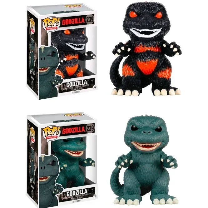 Funko Pop Godzilla 239 # Черный Синий Kong Heat Ray Godzilla1018 Виниловая фигурка коллекция моделей