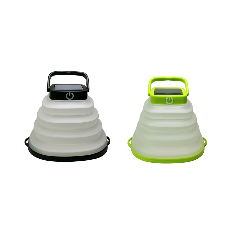 

Solar Light Foldable Outdoor Camp Lamp Household Multipurpose Convenient Easy Storage Lantern Decoration Black Side