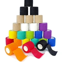 24 rolls self adhesive bandage wrap breathable self adhesive wrap suitable for human pet sports elastic adhesive bandage