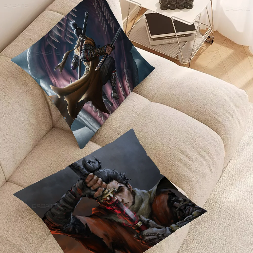 Наволочки Sekiro Shadows Die Twice мультяшный диван декоративный домашний двусторонний