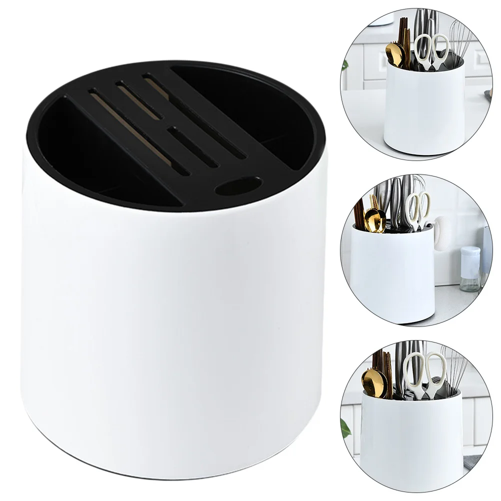 

Round Cutlery Holder Cooking Utensils Crock Tool Rack Cutlery Rack Kitchen Cutlery Stand Kitchen Utensil Holder Accessories