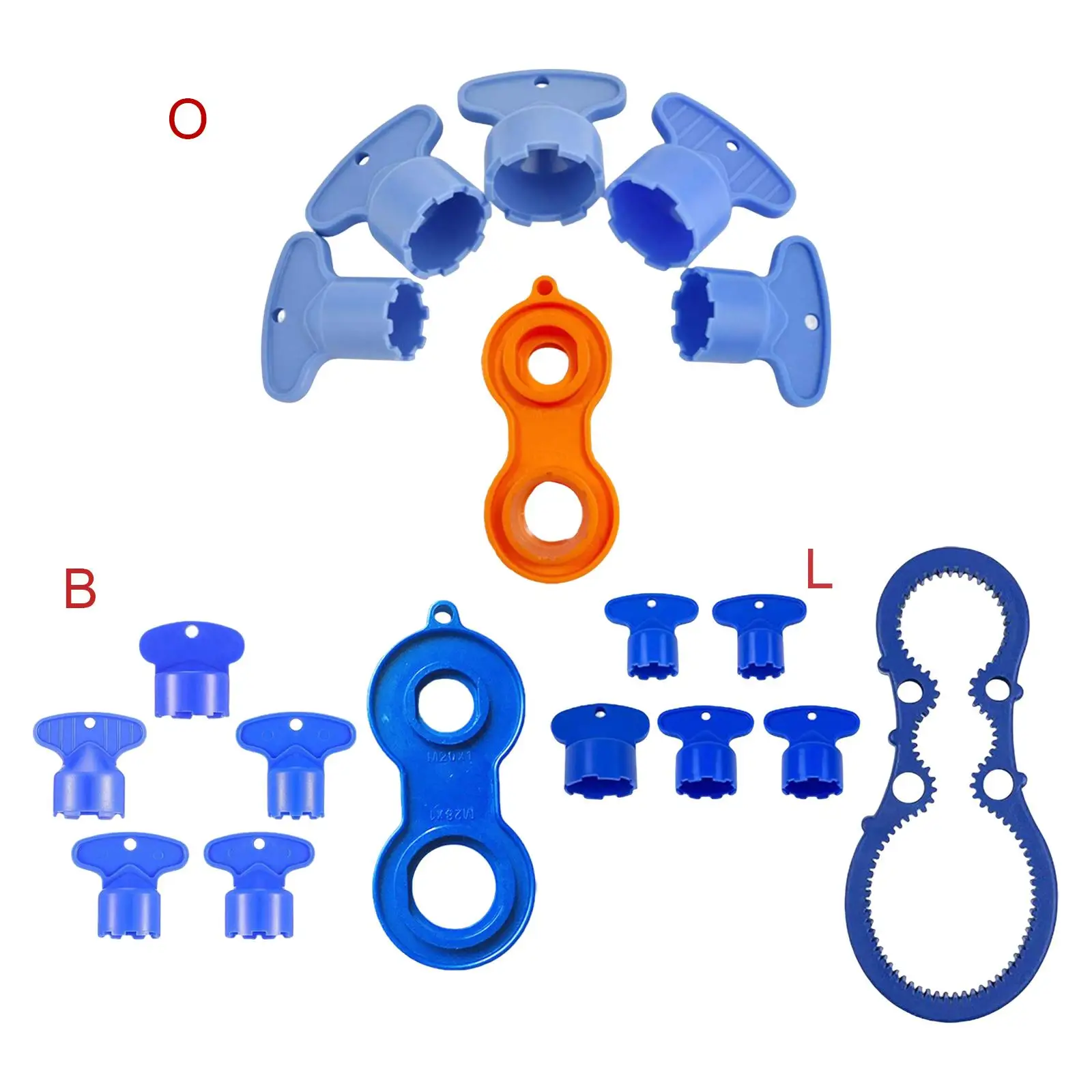 

6PCS Cache Sink Water Tap Faucet Aerator Key Removal Wrench Tool M16.5- M24