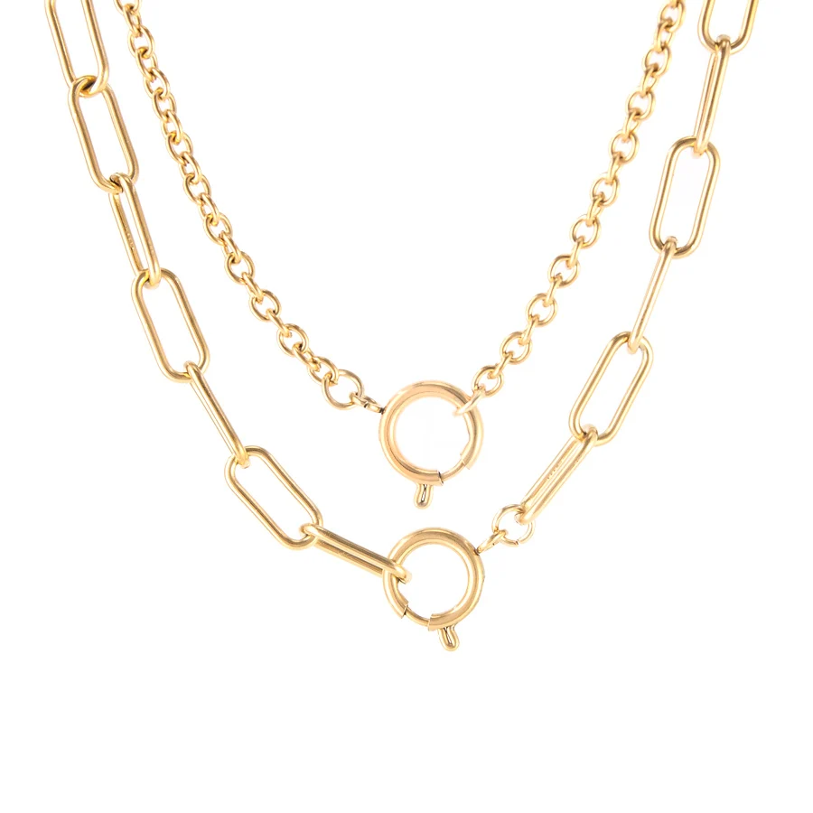 Ожерелья с якорной застежкой сверхпрочная цепочка из нержавеющей стали ожерелье