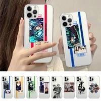 anime jujutsu kaisen gojo satoru phone case for iphone 14 13 12 11 pro max mini x xs xr 6 7 8 plus se 2020 transparent case