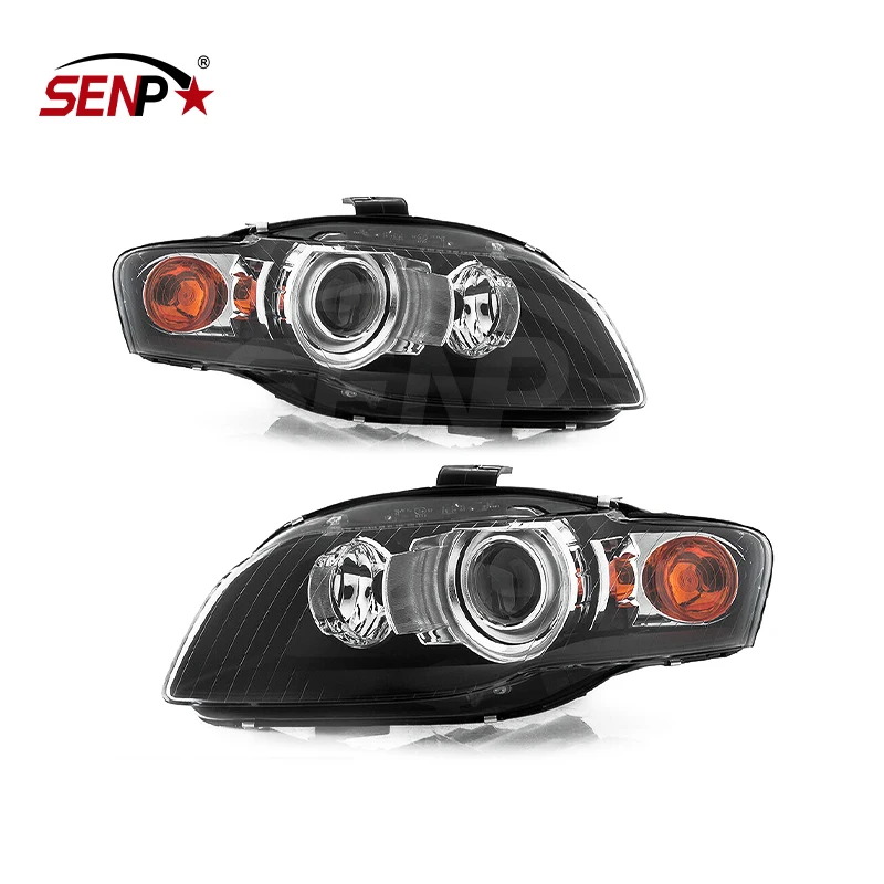 Автозапчасти SENPEI 2006-2008 Audi A4 S4 HID w/o изогнутые фары Блк левый + правый 8E0941029BA 8E0941030BA