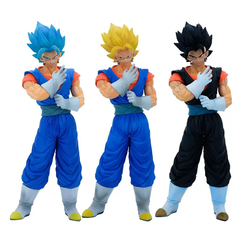 

33cm Dragon Ball Vegeta Model Anime Figure Super Saiyan Vegetto Combined Warrior Collectible Gk Model Pvc Doll Action Figure
