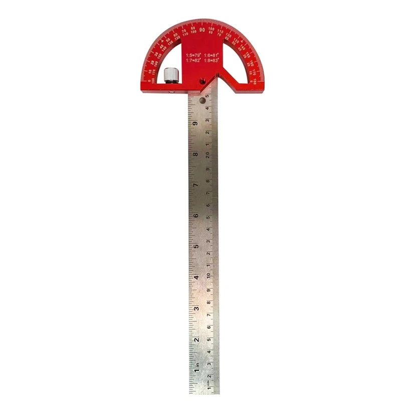 

Protractor Angle Finder Aluminum Angle Ruler-Protractor For Woodworking, Angle Measuring Tool With 0-180 Degrees