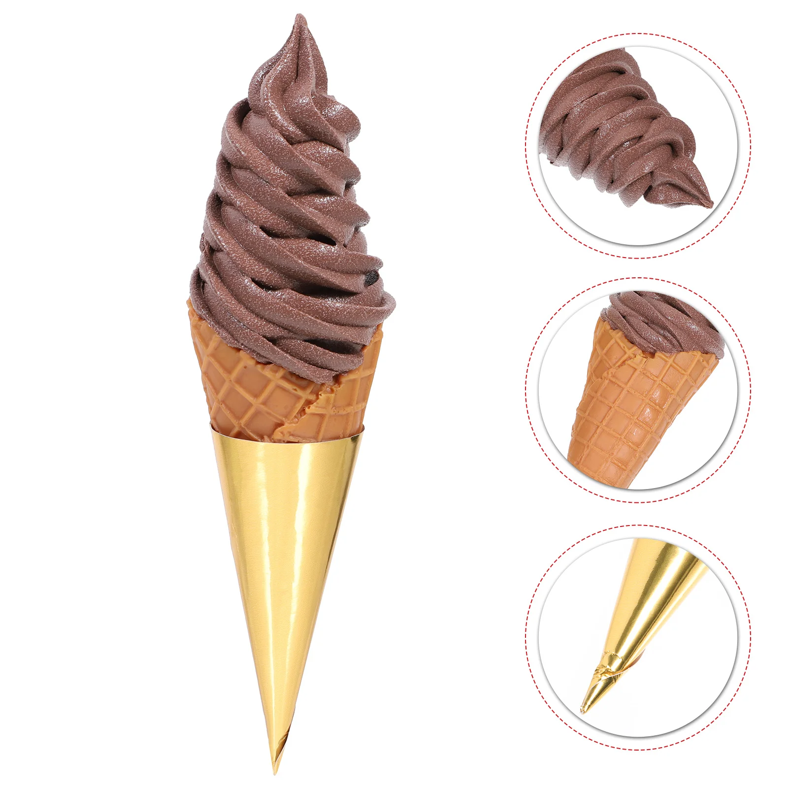 

Cream Icetoy Dessert Prop Props Fake Faux Model Pretend Artificial Photography Decoration Decorations Imitation Play Kids