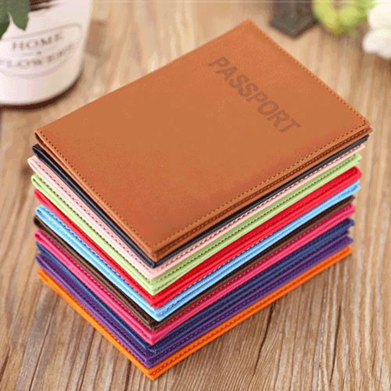 New Arrival Unisex Travel Passport Cover Protective Small Case Fashion Women Men Credit Card Holder ID&Document Solid Protector