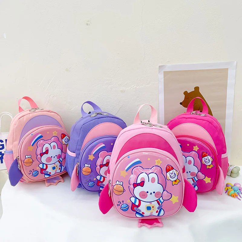 New Anti-lost Children's Cartoon Bunny Korean Version Kindergarten and Primary School Backpack for Girls Travel Backpacks