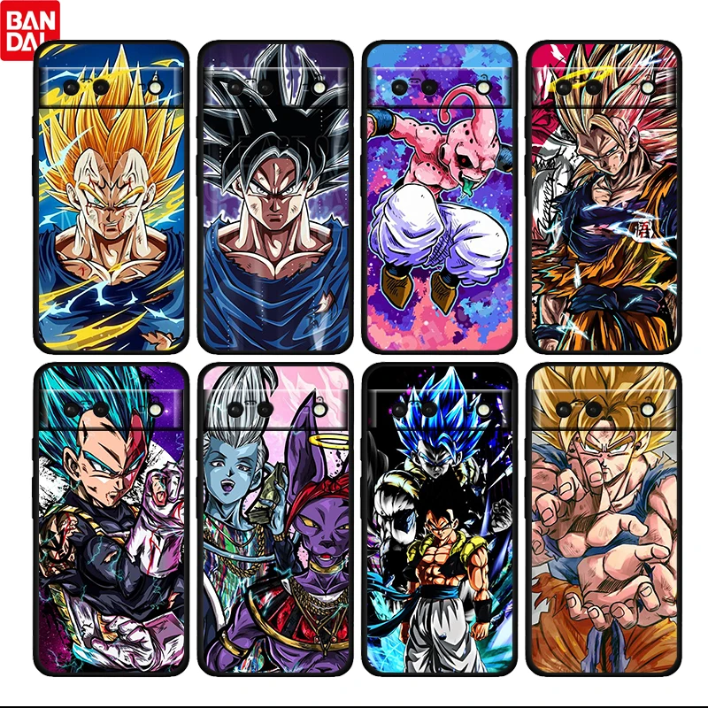 

Hot Anime Dragon Ball Shockproof Cover for Google Pixel 6 6a 6Pro 5 5a 4 4a XL 5G Fundas Black Phone Case Shell Soft Coque Capa