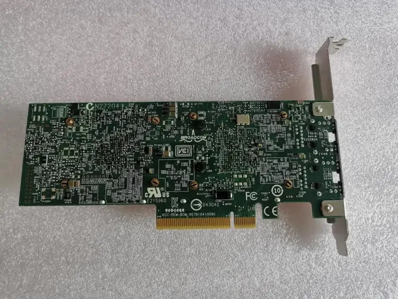 Оригинальный BCM 957810 Двухпортовая 10-гигабитная Ethernet-карта W1GCR 57810S на 10 ГБ.