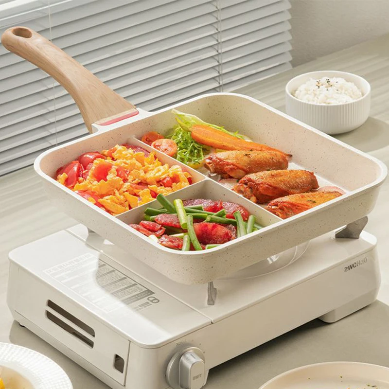 

3 Hole Frying Pot Pan Thickened Omelet Pan Non-stick Egg Pancake Steak Pan Cooking Egg Ham Pans Breakfast Maker Cookware Pan