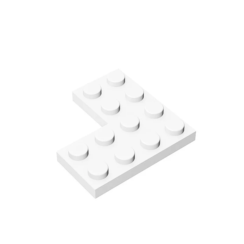 Фото MOC 10 шт. 2639 пластина 4x4 угловые строительные блоки комплект доска высокотехнологичные кирпичные частицы развивающие игрушки для сборки подарки на день рождения для детей №2