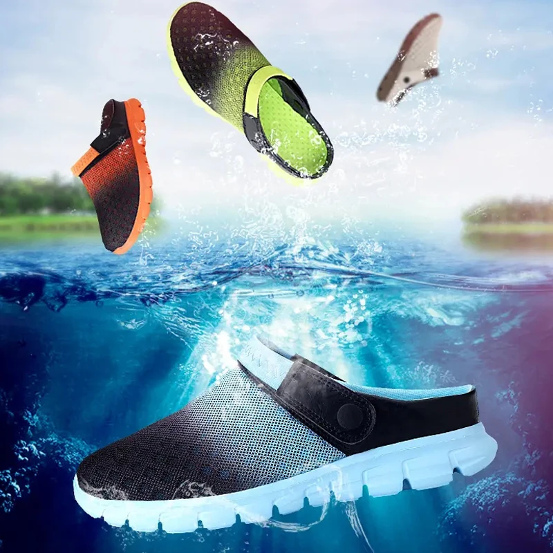 Mens Womens Sandals colorful couples Beach Slippers Unisex Sneakers Clogs Men breathable Sandalias Zapatos Hombre Size 36-46