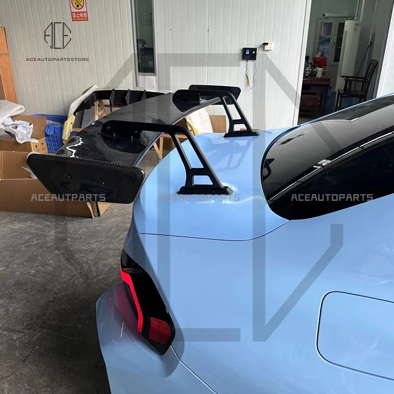 Для BMW M2 M3 M4 G87 G80 G82 G83 2021 + Сухой спойлер из углеродного волокна с задним тормозом