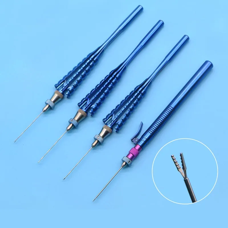 Ophthalmic Retinal Capsulorhexis forceps Intraocular tweezers Removable head eye micro Virtreo-Retinal Instruments