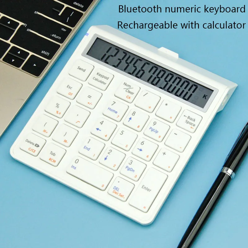 Учебный офисный калькулятор Bluetooth беспроводная цифровая клавиатура