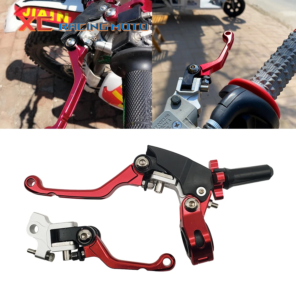 

Racing CNC Aluminum Foldable 360 Clutch Brake Levers Handle Save Effort For CR CRF YZF EXC Bosuer Kayo T2 T4 T6 K2 K6 K6R KT250