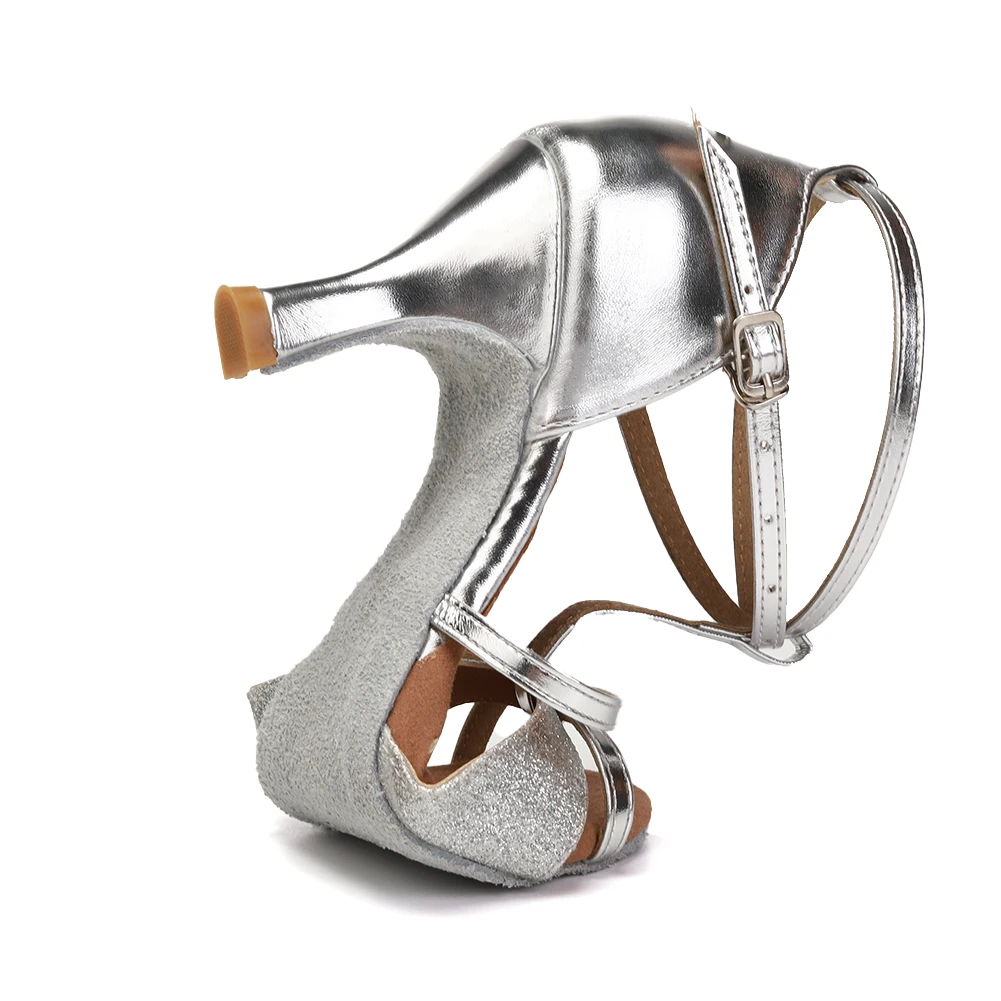 Женская Обувь Для Латинских Танцев Расшитая Блестками Верх Средний Каблук