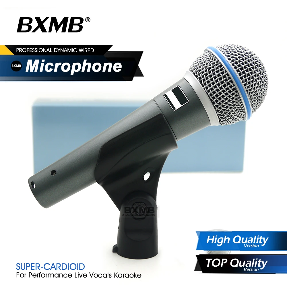 

HIGH/TOP Quality BETA58A Professional Wired Microphone BETA58 Super-Cardioid Dynamic Mic Karaoke Live Vocals Performance Stage