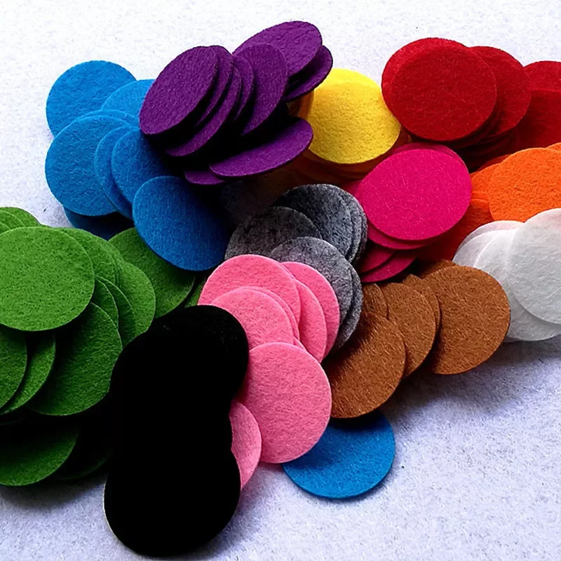 

3CM Round Colorful Felt Patches Fabric Pads Felts Flower Sewing Accessories Dolls Toys Home Wall Stickers Handmade Crafts