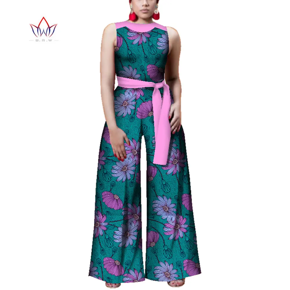 Комбинезон женский летний в африканском стиле без рукавов с принтом |