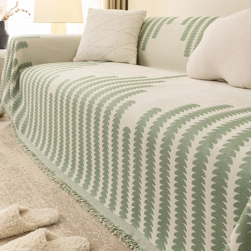 Nordic Sofa Rzut Koc Uniwersalny Dzianinowy Pokrowiec Na Sofę Z Frędzlami Ins Style Outdoor Picnic Koce Gobelin Do Łóżka
