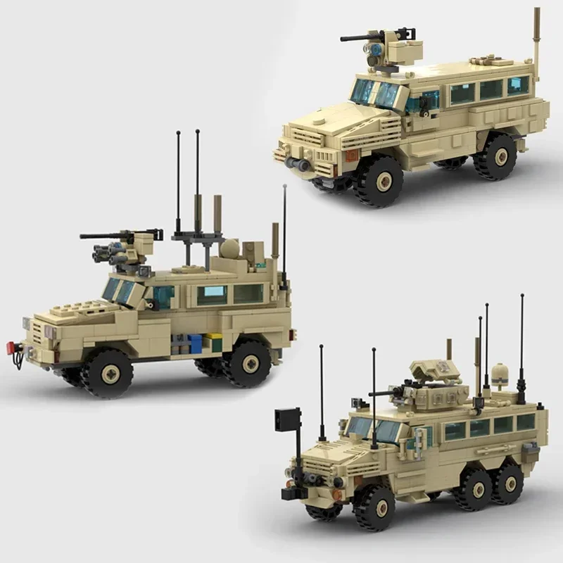 Военный костюм Moc строительный блок устойчивый к шахту технология защиты от