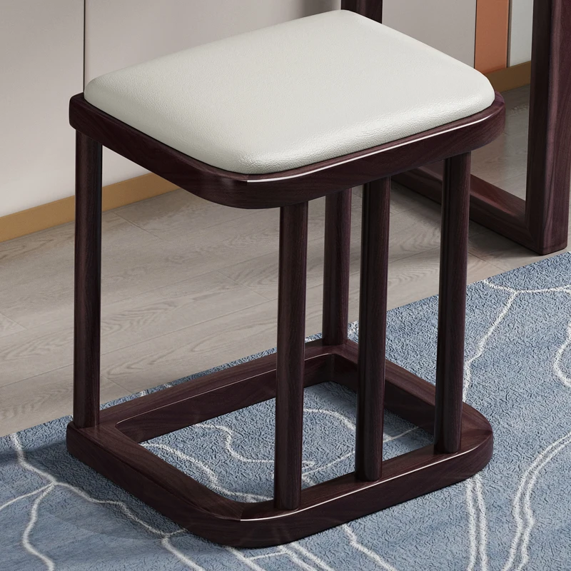 Wood Soft Bag Chair Dining Multi-functional Vanity Chair Stable Load-bearing Living Room Furniture